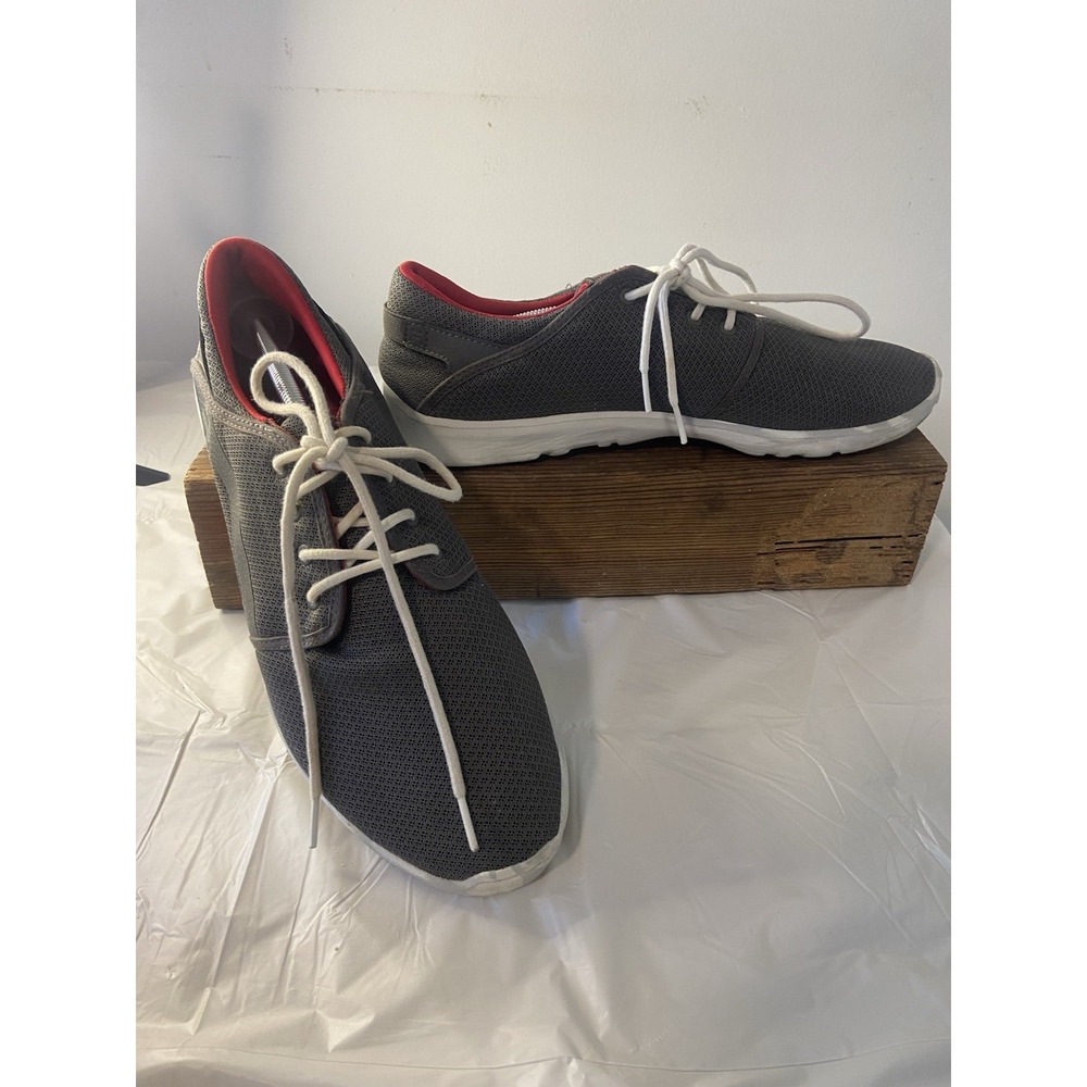 Men's Etnies Scout Skateboard Shoes Grey/ White Gum Lightweight Lace Up -Size 13
